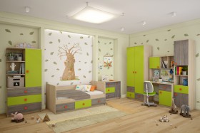 Детская комната Пуговка в Берёзовке - beryozovka.katalogmebeli.com | фото 1