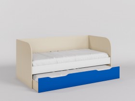 Диван-кровать Скай (Синий/Белый/корпус Клен) в Берёзовке - beryozovka.katalogmebeli.com | фото