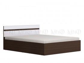 Ким кровать 1,4 (Венге/белый глянец) в Берёзовке - beryozovka.katalogmebeli.com | фото