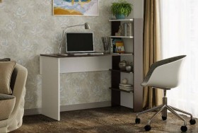 Компьютерный стол №3 (Венге/Белый) в Берёзовке - beryozovka.katalogmebeli.com | фото