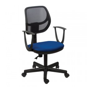 Кресло BRABIX Flip MG-305 (сине-черный) в Берёзовке - beryozovka.katalogmebeli.com | фото 3