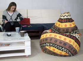 Кресло-груша Большое-Африка в Берёзовке - beryozovka.katalogmebeli.com | фото 4