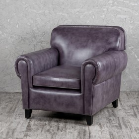 Кресло кожаное Элегант (Фиолетовый) в Берёзовке - beryozovka.katalogmebeli.com | фото