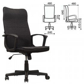 Кресло офисное BRABIX Delta EX-520 (черный) в Берёзовке - beryozovka.katalogmebeli.com | фото