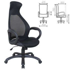 Кресло офисное BRABIX Genesis EX-517 (черное) в Берёзовке - beryozovka.katalogmebeli.com | фото