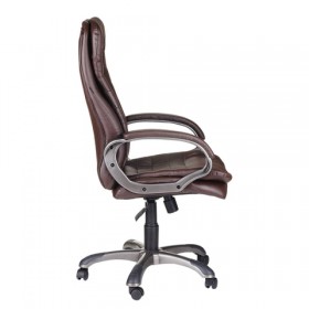 Кресло офисное BRABIX Omega EX-589 (коричневое) в Берёзовке - beryozovka.katalogmebeli.com | фото 2
