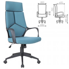 Кресло офисное BRABIX Prime EX-515 (голубая ткань) в Берёзовке - beryozovka.katalogmebeli.com | фото