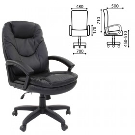 Кресло офисное BRABIX Trend EX-568 (черный) в Берёзовке - beryozovka.katalogmebeli.com | фото 1