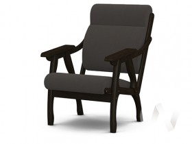 Кресло Вега-10 (венге лак/ULTRA GRAFIT) в Берёзовке - beryozovka.katalogmebeli.com | фото