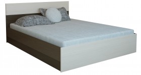 Кровать 0,8м Юнона с настилом (Венге / Дуб) в Берёзовке - beryozovka.katalogmebeli.com | фото 2