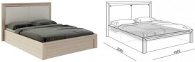 Кровать 1,6 Глэдис (М32) с подъемным механизмом Распродажа в Берёзовке - beryozovka.katalogmebeli.com | фото 2