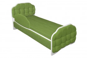 Кровать 160 Атлет 76 Зелёный (мягкий бортик) в Берёзовке - beryozovka.katalogmebeli.com | фото