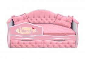 Кровать 160 серии Иллюзия 2 ящика 15 Бледно-розовый (подушки) в Берёзовке - beryozovka.katalogmebeli.com | фото