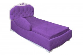 Кровать 190 Гармония Lux 32 Фиолетовый (мягкий бортик) в Берёзовке - beryozovka.katalogmebeli.com | фото