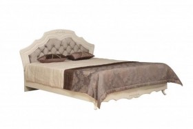 Кровать двойная "Кантри" (вудлайн кремовый/патина/ортопед/1820) в Берёзовке - beryozovka.katalogmebeli.com | фото 1