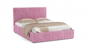 Кровать Гамма ш. 1400 (без основания для хранения) (велюр тенерифе розовый) в Берёзовке - beryozovka.katalogmebeli.com | фото