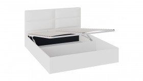 Кровать «Глосс» с мягкой обивкой и подъемным механизмом тип 1 (1800) (Белая) в Берёзовке - beryozovka.katalogmebeli.com | фото 2