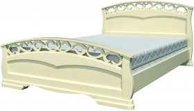 Кровать Грация-1 из массива сосны 1400*2000 Орех в Берёзовке - beryozovka.katalogmebeli.com | фото 21