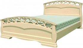 Кровать Грация-1 из массива сосны 1600*2000 Белый античный в Берёзовке - beryozovka.katalogmebeli.com | фото 17