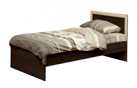 Кровать одинарная 21.55 (шир. 900) с настилом (венге/профиль дуб линдберг)/осн. в Берёзовке - beryozovka.katalogmebeli.com | фото