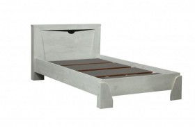 Кровать одинарная 33.07 с настилом "Лючия" (ш. 900)/(бетон пайн белый / венге / белый) в Берёзовке - beryozovka.katalogmebeli.com | фото 1