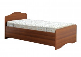 Кровать одинарная 900-1 без матраса (круглые спинки) Орех Таволато в Берёзовке - beryozovka.katalogmebeli.com | фото