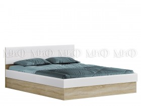 Кровать с подъемным механизмом 1,4 спальня Фортуна (Дуб сонома/белый глянец) в Берёзовке - beryozovka.katalogmebeli.com | фото