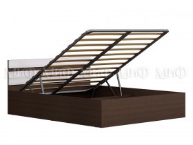 Кровать с подъемным механизмом Нэнси 1,4м (Венге/белый глянец) в Берёзовке - beryozovka.katalogmebeli.com | фото