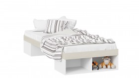 Кровать «Сканди»  Дуб Гарден/Белый в Берёзовке - beryozovka.katalogmebeli.com | фото