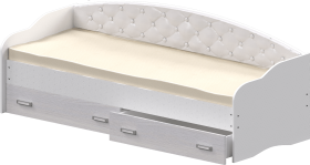 Кровать Софа-8 с мягкой спинкой (900х1900) Белый в Берёзовке - beryozovka.katalogmebeli.com | фото