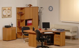Мебель для персонала Рубин 42 Светлый миланский орех в Берёзовке - beryozovka.katalogmebeli.com | фото 2