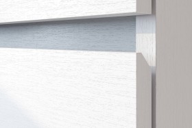 Модульная система "Токио" Тумба прикроватная Белый текстурный / Белый текстурный в Берёзовке - beryozovka.katalogmebeli.com | фото 4