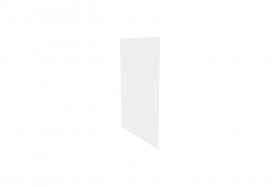 Герда ЛД.272930.000 Фасад панель окончание острова (Белый глянец) в Берёзовке - beryozovka.katalogmebeli.com | фото