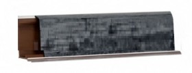Плинтус LB-37, L=3000мм, каньон (черный) в Берёзовке - beryozovka.katalogmebeli.com | фото 1