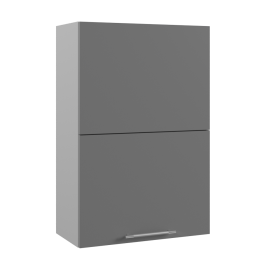 Ройс ВПГПМ 600 Шкаф верхний высокий Blum Aventos HF (Лазурь софт/корпус Серый) в Берёзовке - beryozovka.katalogmebeli.com | фото