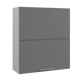 Ройс ВПГПМ 800 Шкаф верхний высокий Blum Aventos HF (Черника софт/корпус Серый) в Берёзовке - beryozovka.katalogmebeli.com | фото
