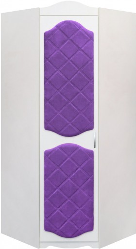 Шкаф угловой Иллюзия 32 Фиолетовый в Берёзовке - beryozovka.katalogmebeli.com | фото 1