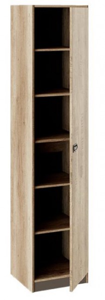 Шкаф для белья «Пилигрим» (Дуб Каньон светлый, Фон серый) в Берёзовке - beryozovka.katalogmebeli.com | фото 2