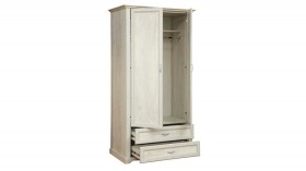 Шкаф для одежды "Сохо" (бетон пайн белый/2 ящика/зеркало) в Берёзовке - beryozovka.katalogmebeli.com | фото 3