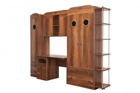 Шкаф комбинированный для одежды «Навигатор» (Дуб Каньон) в Берёзовке - beryozovka.katalogmebeli.com | фото 5