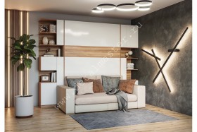 Шкаф-кровать с диваном Дина в Берёзовке - beryozovka.katalogmebeli.com | фото