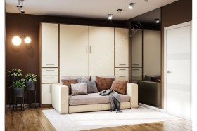 Шкаф-кровать с диваном Злата в Берёзовке - beryozovka.katalogmebeli.com | фото