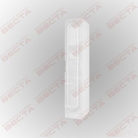 Шкаф МДФ 400 одностворчатый штанга Белый глянец  в Берёзовке - beryozovka.katalogmebeli.com | фото