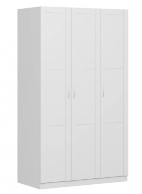 Шкаф трехдверный Пегас сборный белый в Берёзовке - beryozovka.katalogmebeli.com | фото