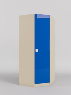 Шкаф угловой (угловая секция) Скай люкс (Синий/корпус Клен) в Берёзовке - beryozovka.katalogmebeli.com | фото