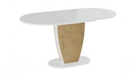 Стол обеденный «Монреаль» Тип 1 (Белый глянец/Бунратти) в Берёзовке - beryozovka.katalogmebeli.com | фото 2