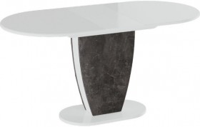 Стол обеденный «Монреаль» Тип 1 (Белый глянец/Моод темный) в Берёзовке - beryozovka.katalogmebeli.com | фото 2