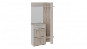 Шкаф для одежды «Нуар» тип 1 Фон серый/Дуб сонома в Берёзовке - beryozovka.katalogmebeli.com | фото 2