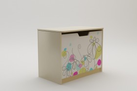 Ящик для игрушек Флёр (Белый/корпус Клен) в Берёзовке - beryozovka.katalogmebeli.com | фото