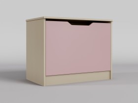 Ящик для игрушек Грэйси (Розовый/корпус Клен) в Берёзовке - beryozovka.katalogmebeli.com | фото